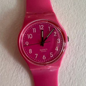 Swatch watch pink